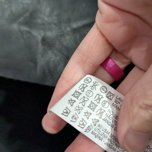 Zara Pleather Short Sleeve Top with Lace Detail Black Size Medium - Picture 3 of 4